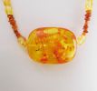 Necklace, amber