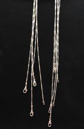 Neck Chain sterling silver, ball and bar, 18 inches