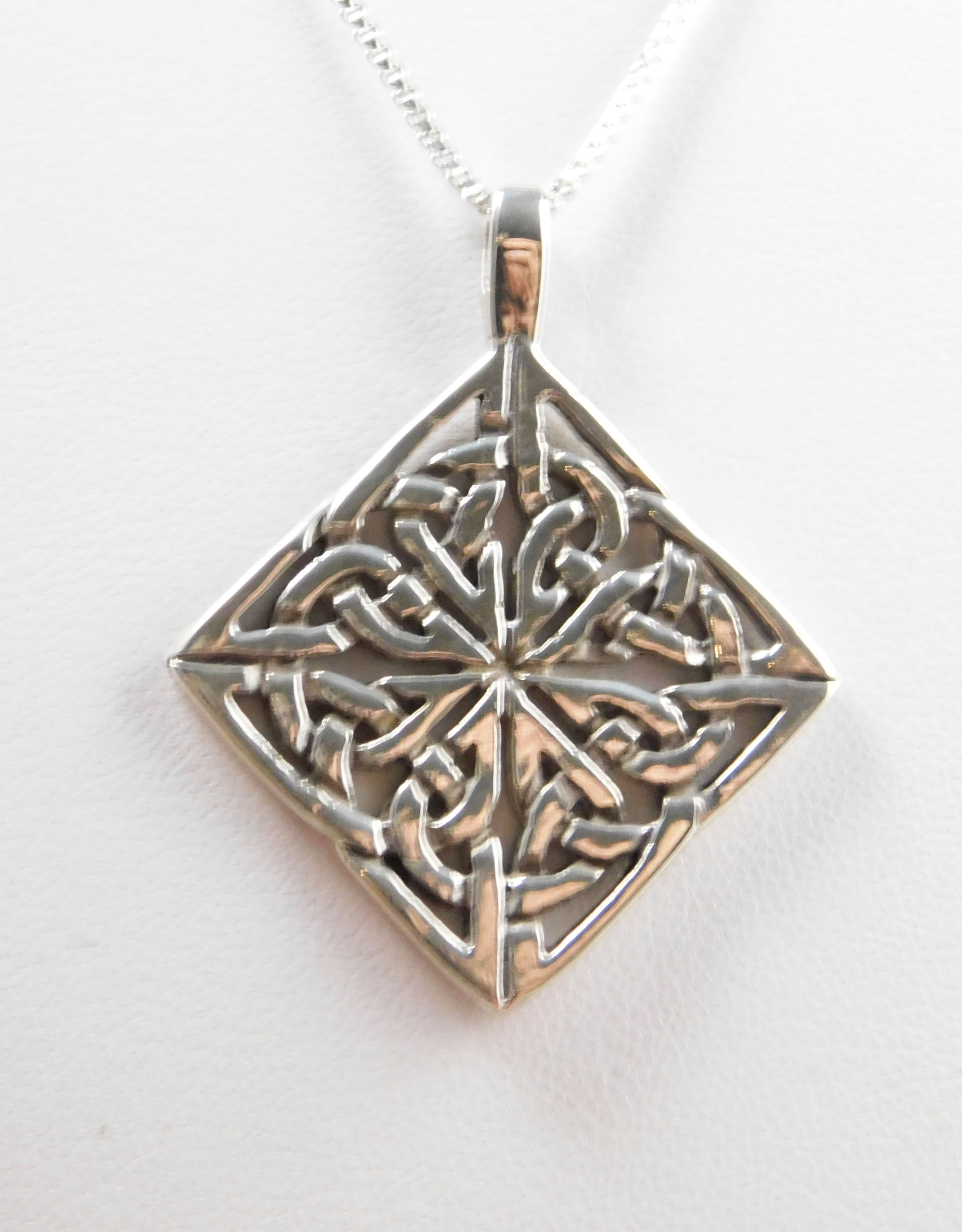 Chain Pendant, Celtic Knot, sterling silver