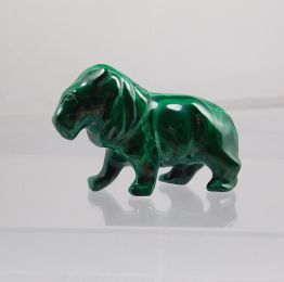 Gifts, malachite lion carving