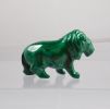 Gifts, malachite lion carving