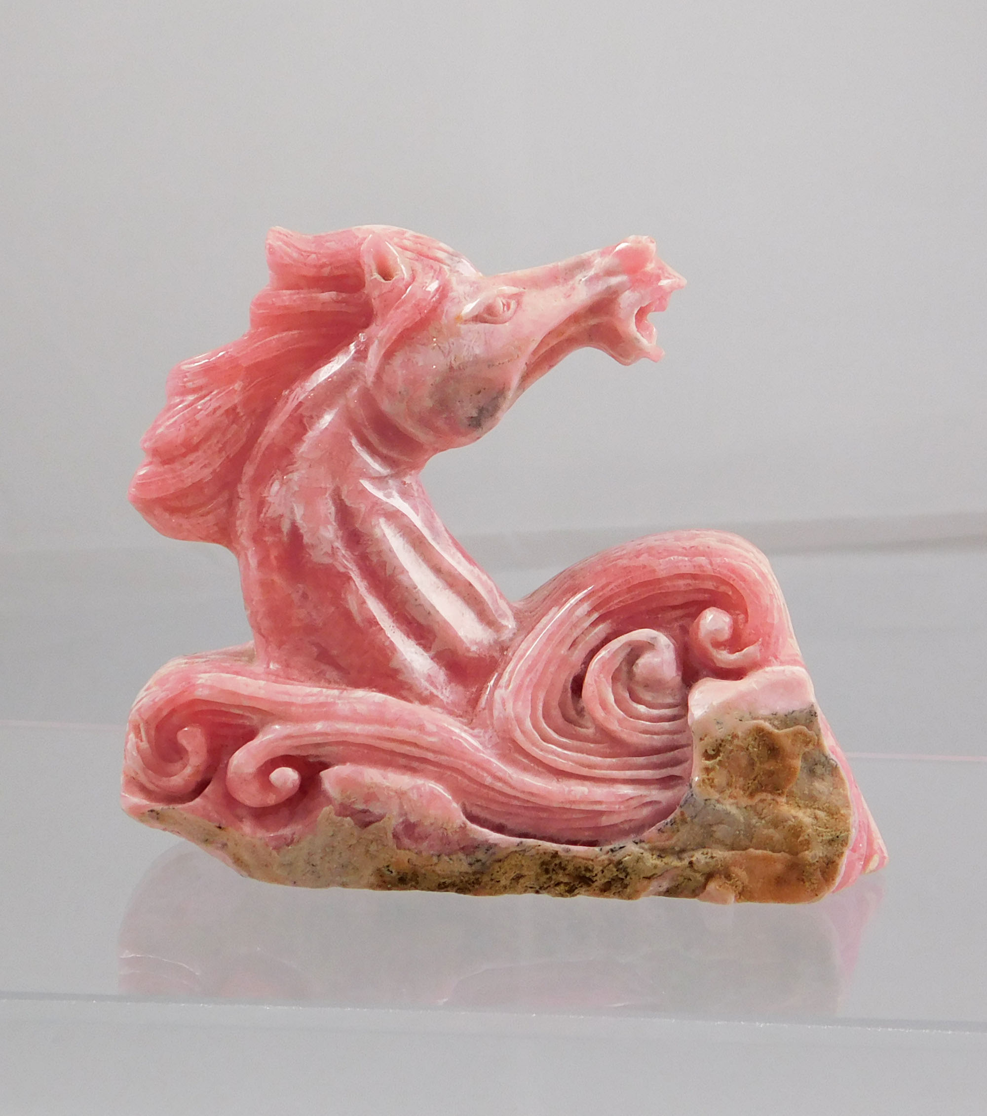 Gifts, Rhodochrosite horse carving