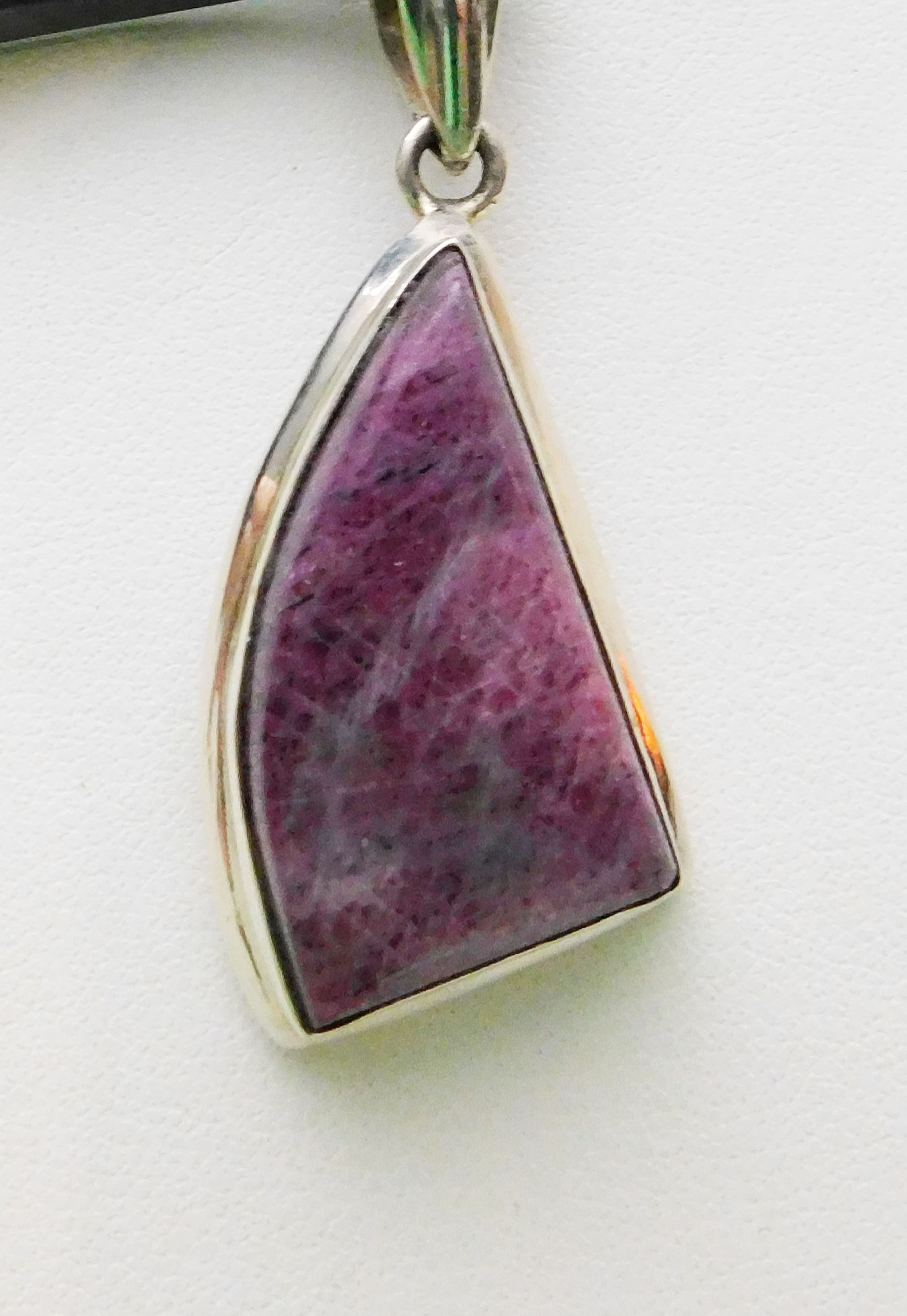 Pendant, Ruby in sterling silver