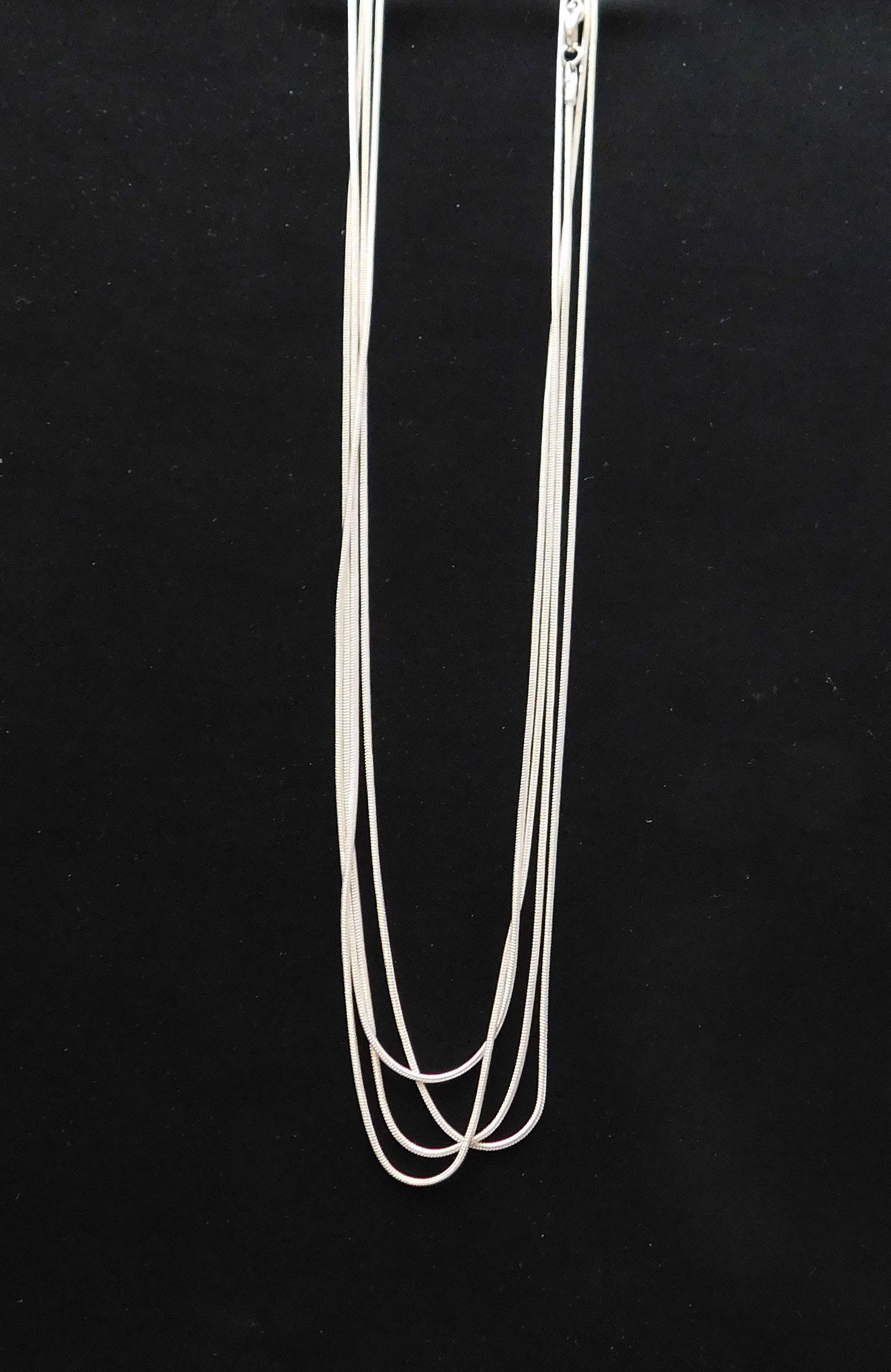 Neck Chain, silver-plated, 18 inches