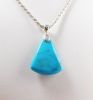 Chain Pendant, Turquoise, triangle