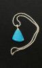 Chain Pendant, Turquoise, triangle